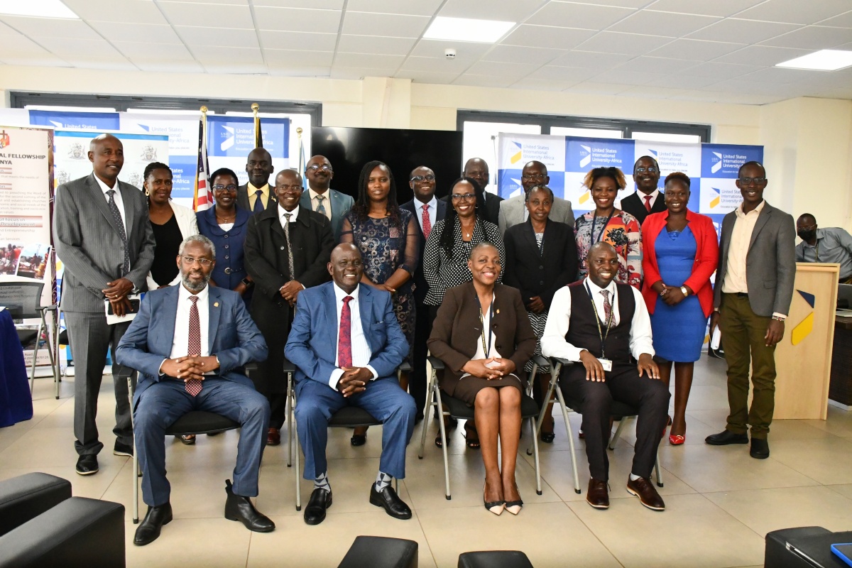 UON,USIU and FPFK delegations group photo after the Signing Ceremony on Tue,Feb 20,2024 at USIU-Africa